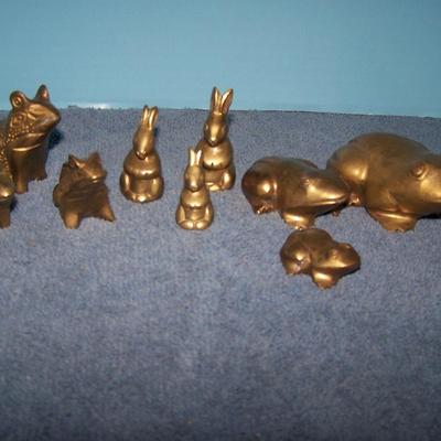 LOT 69  SWEET COLLECTABLE BRASS CRITTERS