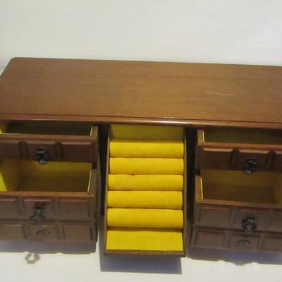 Wooden Jewelry Box- Approx 16
