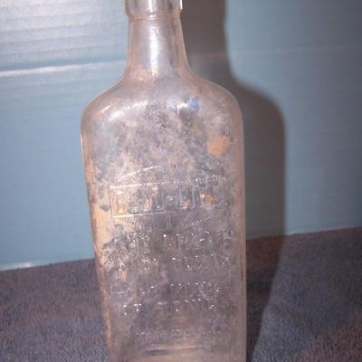 LOT 81 GREAT OLD BOTTLES  BLUD-LIFE/WELCH'S/PURPLE/ARMOUR'S