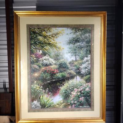 Stream with Flowers