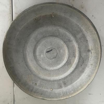 Old Heavy Galvanized Boiling Pot