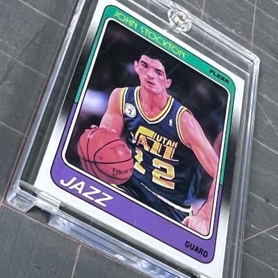 JAZZ John Stockton FLEER Guard 