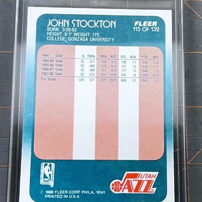 JAZZ John Stockton FLEER Guard 