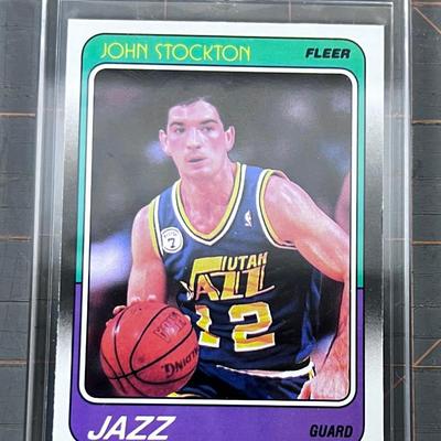 JAZZ John Stockton FLEER Guard 