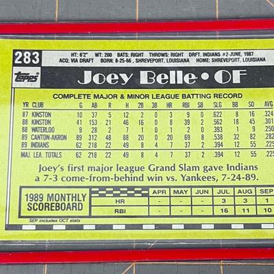 Indians TOPPS Joey Belle