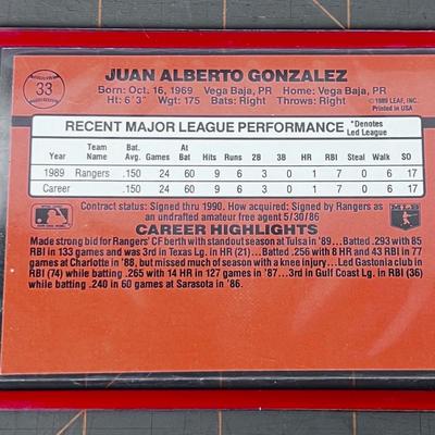 Jan Gonzalez Rated Rookie DON RUSS 