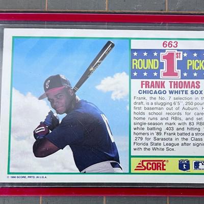 Frank Thomas 1st Round Pick Chicago SOX White Sox '90