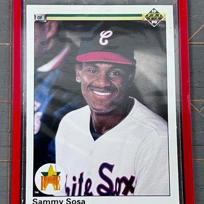 ROOKIE Err Card. Sammy Sosa 1990