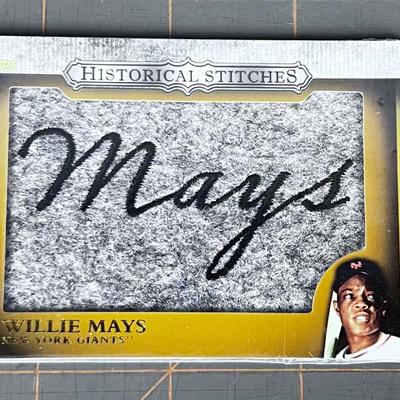 Historical Stitches: Willie Mays, Sticker Pack