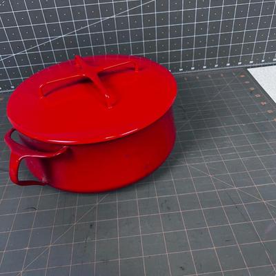 DANSK Koben Style Covered Casserole Red Enamel  