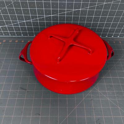 DANSK Koben Style Covered Casserole Red Enamel  