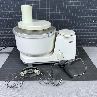 Bosch Mixer with Dough Hook & Beaters Included. 