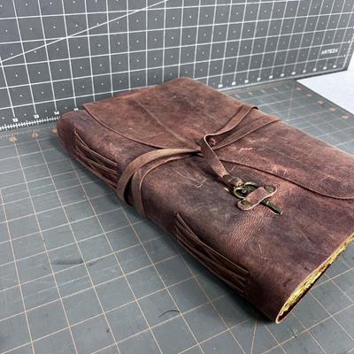 Leather Bound Journal, Hand Crafted Leather Binding and Paper NOT USED