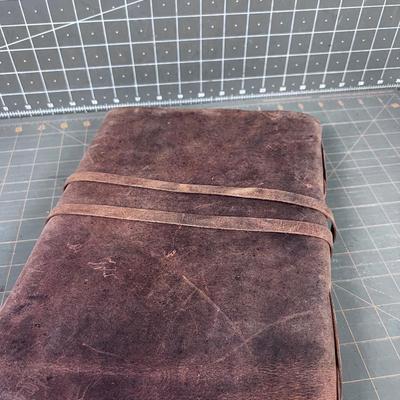 Leather Bound Journal, Hand Crafted Leather Binding and Paper NOT USED