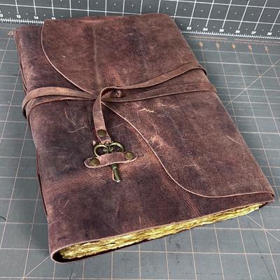 Leather Bound Journal, Hand Crafted Leather Binding and Paper NOT USED