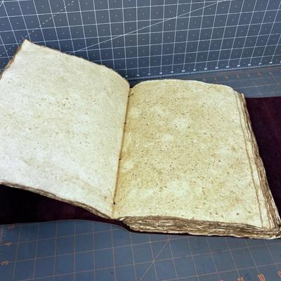 Leather Bound Journal, Hand Crafted Leather Binding and Paper NOT USED