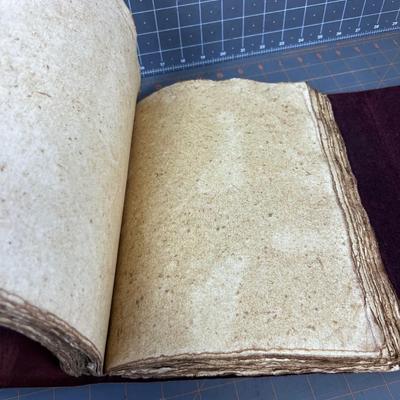 Leather Bound Journal, Hand Crafted Leather Binding and Paper NOT USED