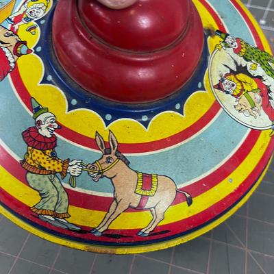 CHEIN Litho Circus Top Clown, Pigs, Elephant and Donkey