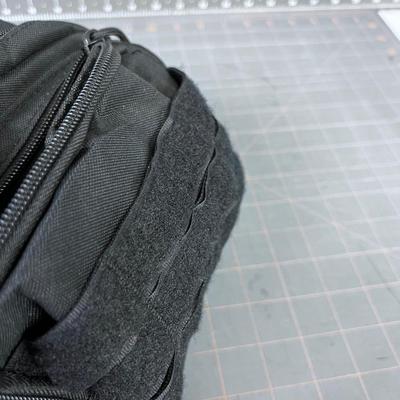 Black Nylon Fanny Pack Tactical 
