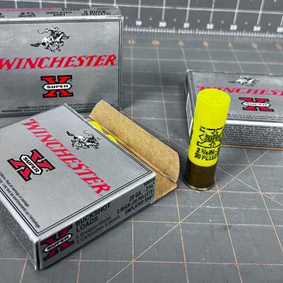 3 BOXES OF 20 Gauge Buck Shot 