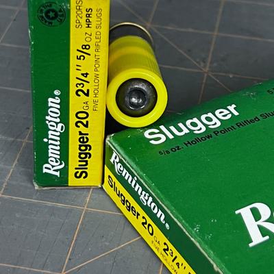 9 Remington 20 Gauge Slugs 