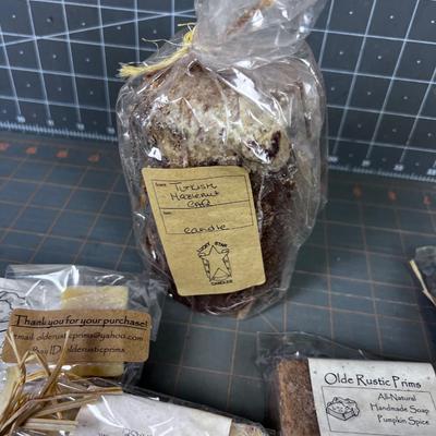 Hand Made Soaps and A Candle