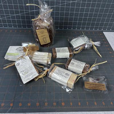Hand Made Soaps and A Candle