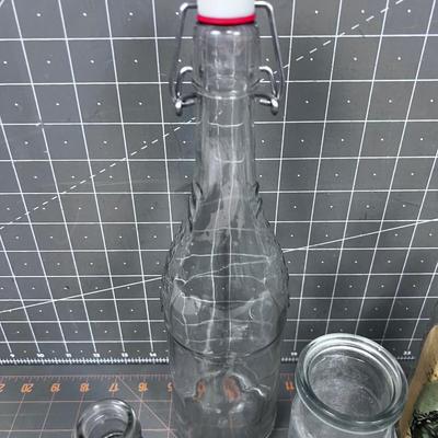 Vintage and Antique Bottles Clear (5)