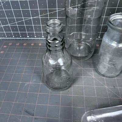 Vintage and Antique Bottles Clear (5)