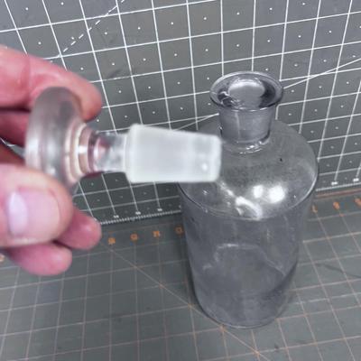 Antique Bottle with Glass Stopper