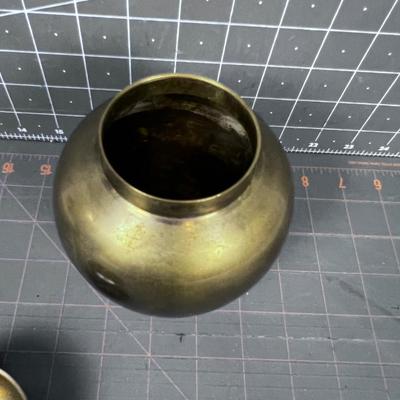 Small Brass Urn with Lid