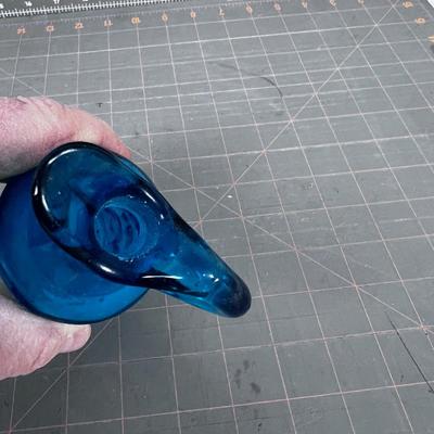 Blue Glass Cruet with stopper