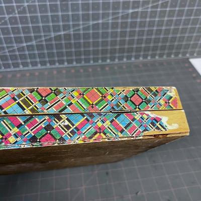 Wood Box Full of Children's Art Supply etc. 