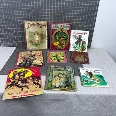 Great! Large Lot of Antique and Vintage Children's Books