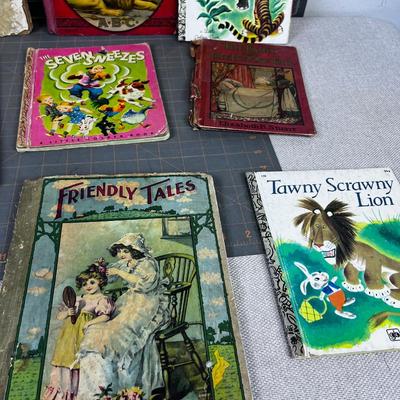 Great! Large Lot of Antique and Vintage Children's Books