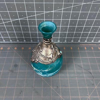 Fine Hand Blown Glass with Sterling Overlay, VERY VERY Light!