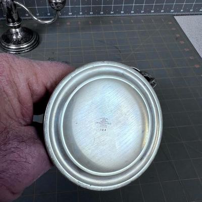 Pair of Weighted Sterling Silver Candle Sticks 