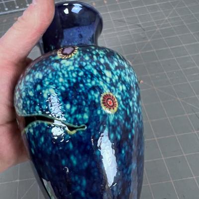 Hand Blown Glass Vase 
