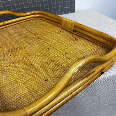 Large Rattan Serving Tray 