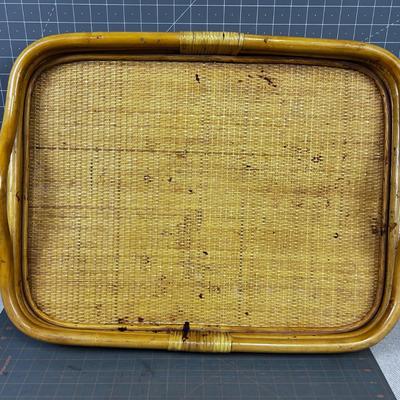 Large Rattan Serving Tray 