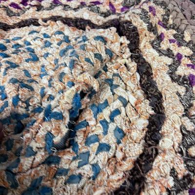 Antique Braided Rug 