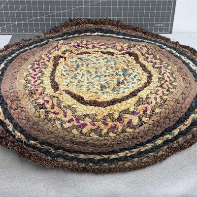 Antique Braided Rug 