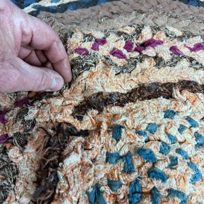 Antique Braided Rug 