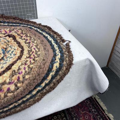 Antique Braided Rug 