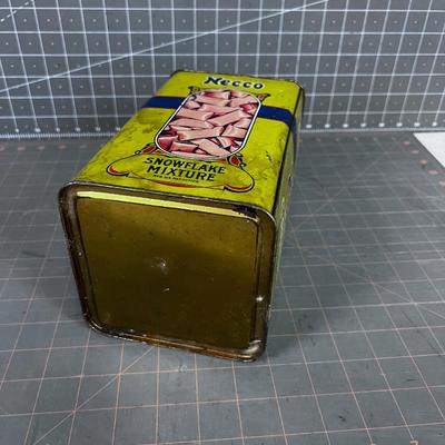 Antique Candy Tin NECCO Hard Candies 