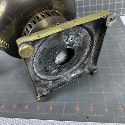 Antique BRASS Stove Top Water Heater With Small Tea Kettle 