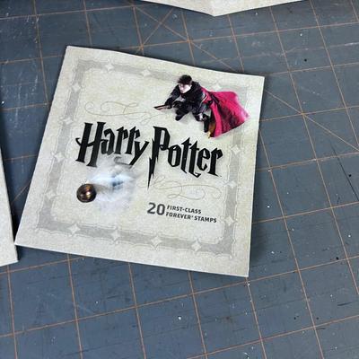 3 Booklets of Harry Potter Stamps (20 in each Booklet) Forever Stamps 