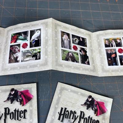 3 Booklets of Harry Potter Stamps (20 in each Booklet) Forever Stamps 