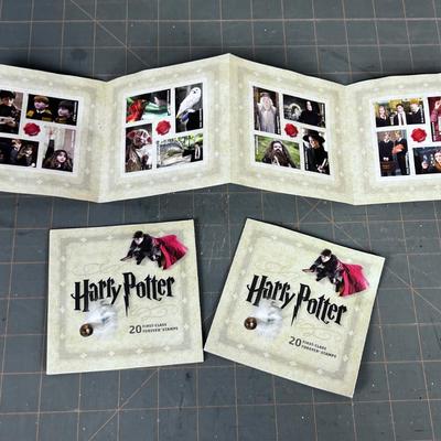 3 Booklets of Harry Potter Stamps (20 in each Booklet) Forever Stamps 