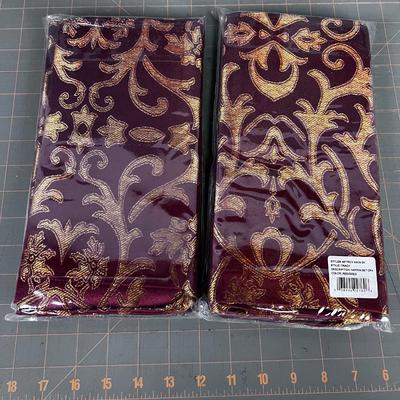 2 NEW Waterford Red Napkins (8 Total) 